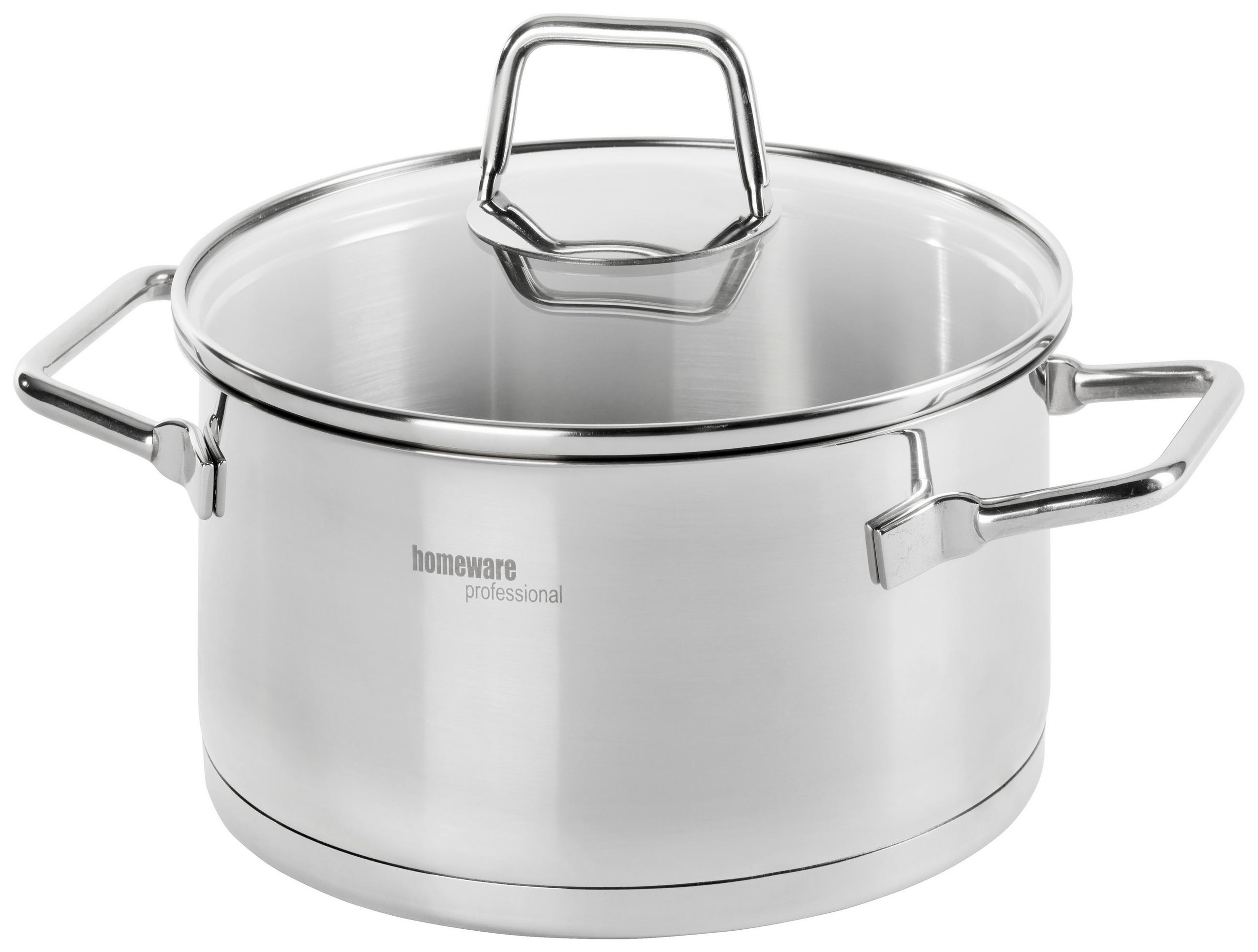 CRATIȚĂ CU CAPAC 2,5 l  - străveziu/culoare inox, Basics, sticlă/metal (20/9,5cm) - Homeware Profession.