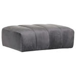 HOCKER in Textil Grau  - Schwarz/Grau, MODERN, Kunststoff/Textil (115/40/82cm) - Carryhome