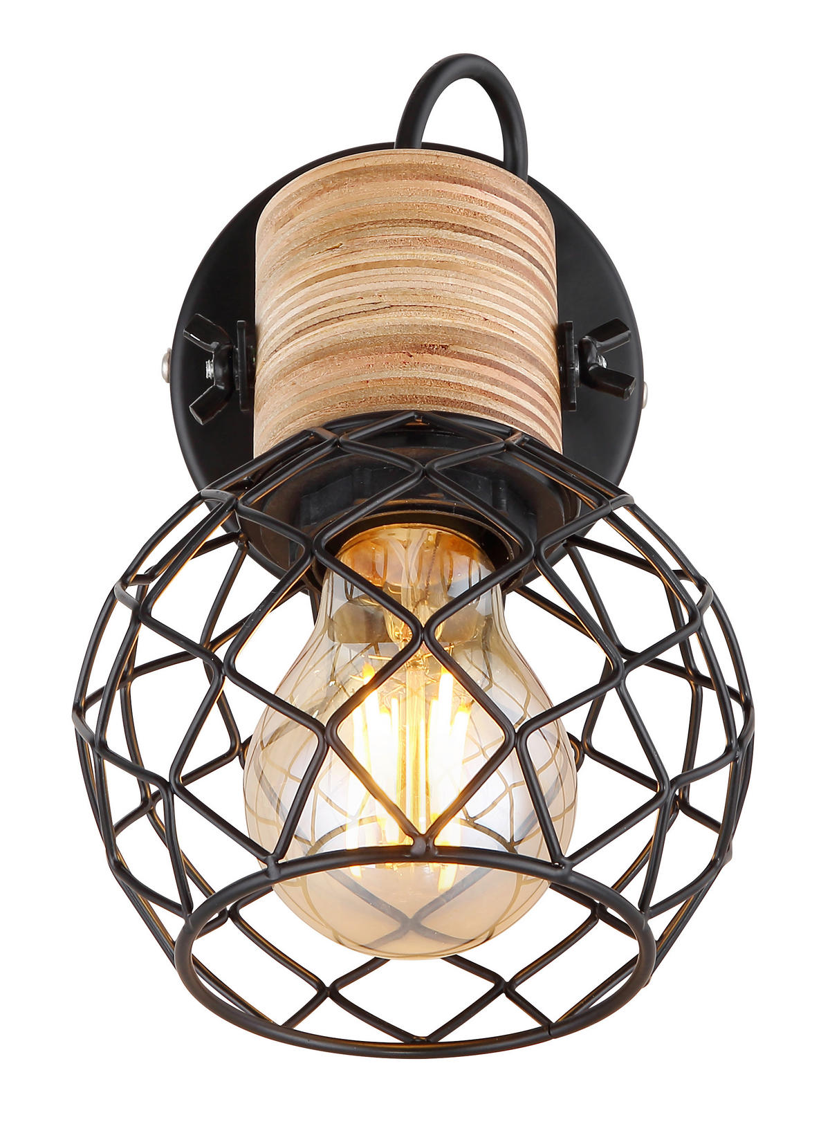 SPOTLIGHT Lacky 12/20/17,5 cm   - brun/svart, Lifestyle, metall/trä (12/20/17,5cm) - Globo