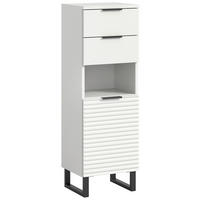 HIGHBOARD  in 35/110/34 cm  - Schwarz/Weiß, MODERN, Holzwerkstoff/Metall (35/110/34cm) - MID.YOU