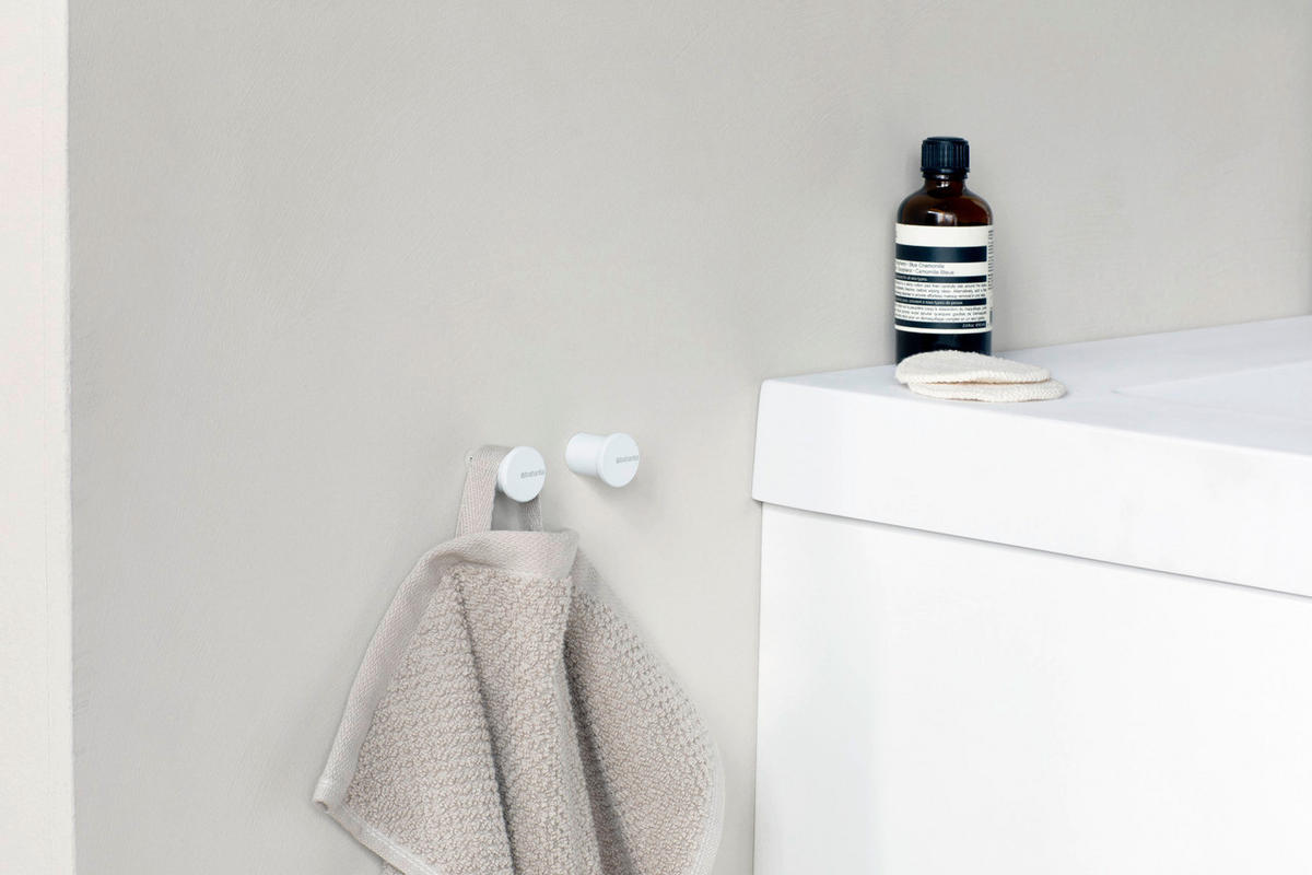 KUKA ZA PEŠKIRE  bela  metal  - bela, Osnovno, metal (2.1/2.1/2.3cm) - Brabantia