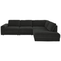 ECKSOFA in Chenille, Jacquard Anthrazit  316/242 cm  - Anthrazit/Schwarz, Design, Kunststoff/Textil (316/242cm) - Niels Andersson