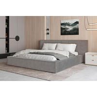 POLSTERBETT 180/200 cm,  in Grau, Bettkasten,  - Schwarz/Grau, MODERN, Holz/Kunststoff (180/200cm) - MID.YOU