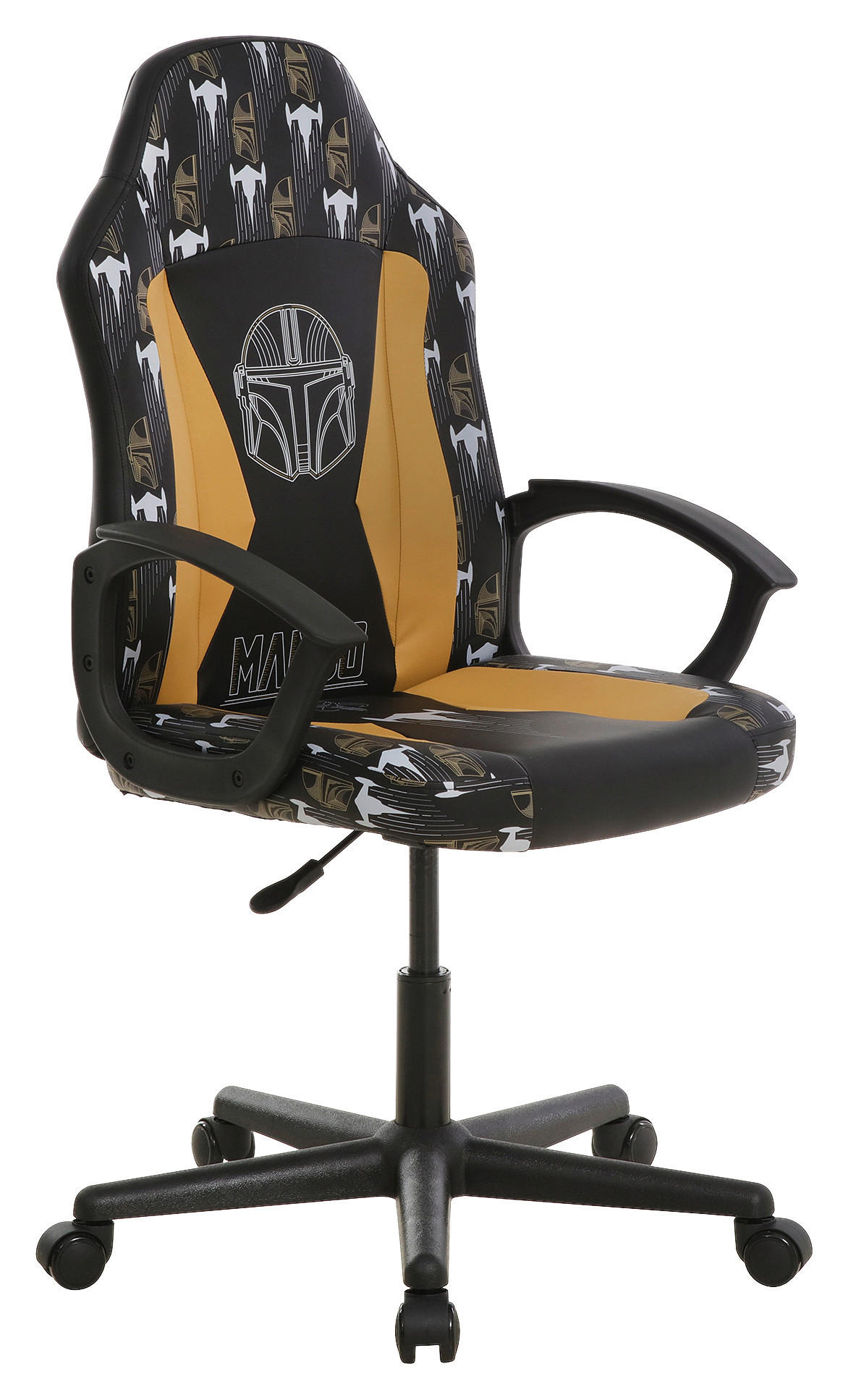 HERNÍ ŽIDLE, vzhled kůže, hnědá, černá - černá/hnědá, Design, textil/plast (60/98,5-108/63,6cm) - Star Wars