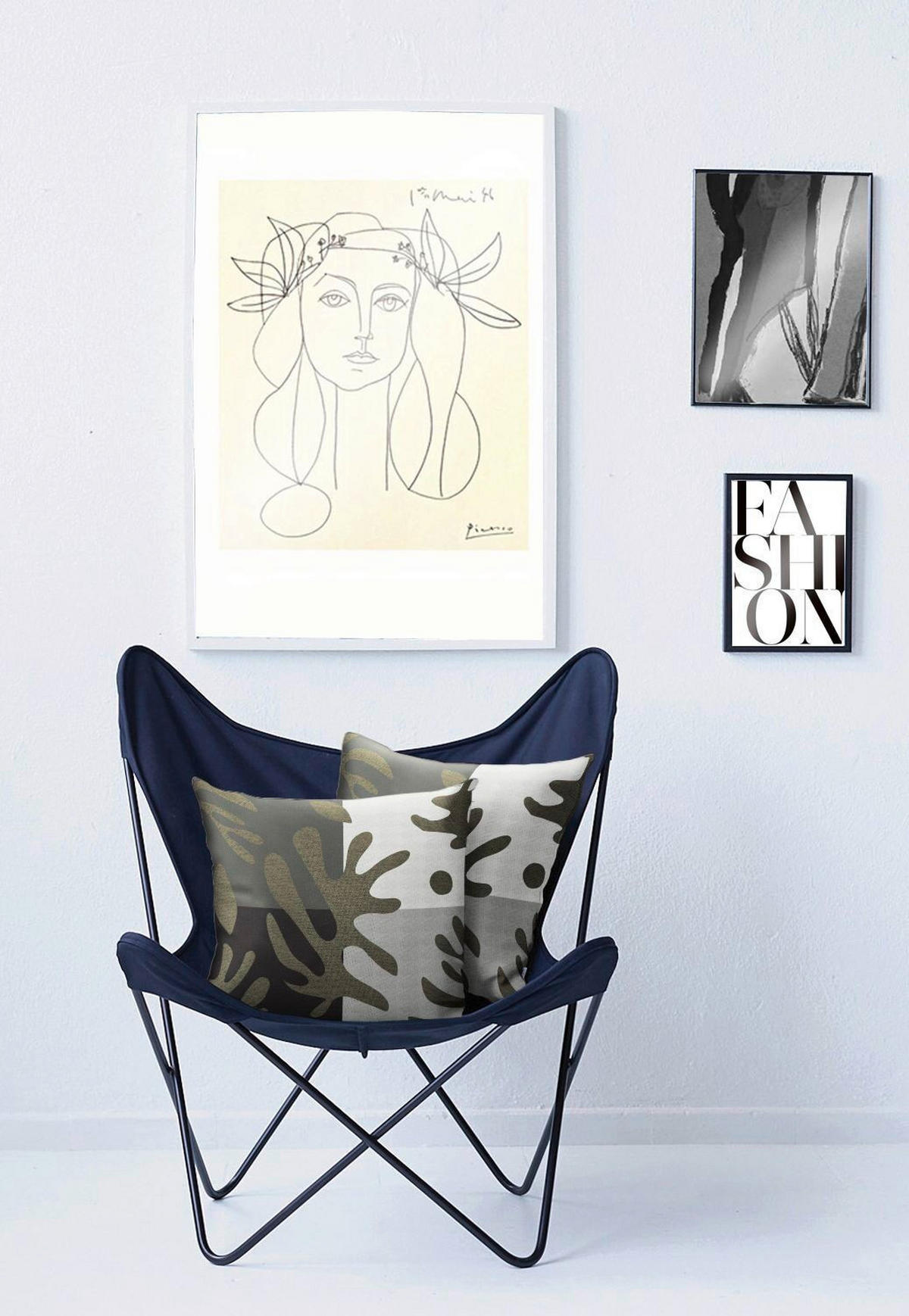 ZIERKISSEN 48/48 cm  - Anthrazit, Design, Textil (48/48cm) - Apelt