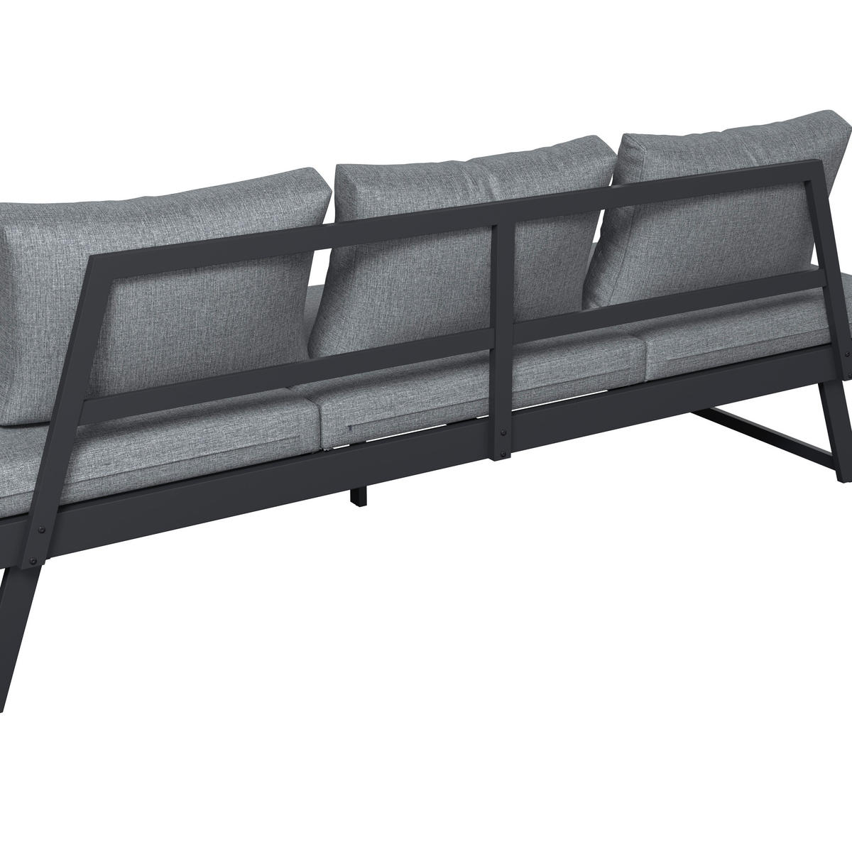 ÜLŐPAD antracit, szürke  - antracit/szürke, Design, textil/fém (204/70/69cm) - Ambia Garden