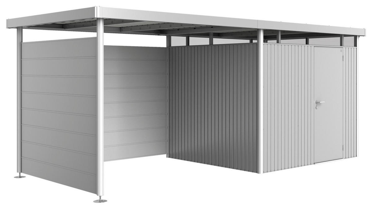 RÜCKWAND 266/181/4 cm  - Silberfarben, Basics, Metall (266/181/4cm) - Biohort