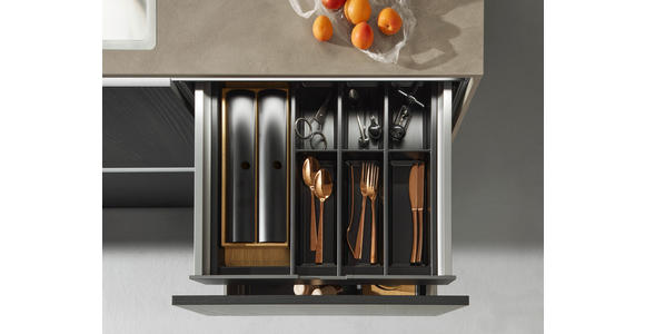 EINBAUKÜCHE - Eichefarben, Design, Holzwerkstoff - Dieter Knoll