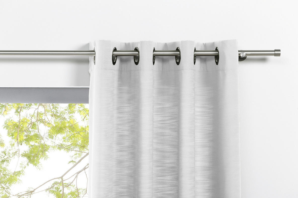 ÖSENSCHAL halbtransparent 135/245 cm   - Weiß, Basics, Textil (135/245cm)