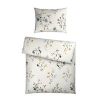 WENDEBETTWÄSCHE Mavie Satin 140/200 cm  - Naturfarben, KONVENTIONELL, Textil (140/200cm) - Esposa