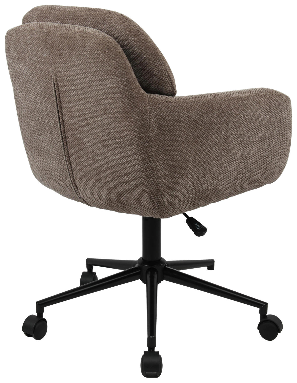 DREHSTUHL  in Webstoff Braun  - Schwarz/Braun, Modern, Kunststoff/Textil (55/85-95/60cm) - MID.YOU