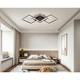 LED-DECKENLEUCHTE 76,4/35,7/8 cm   - Schwarz, Design, Kunststoff/Metall (76,4/35,7/8cm) - Novel