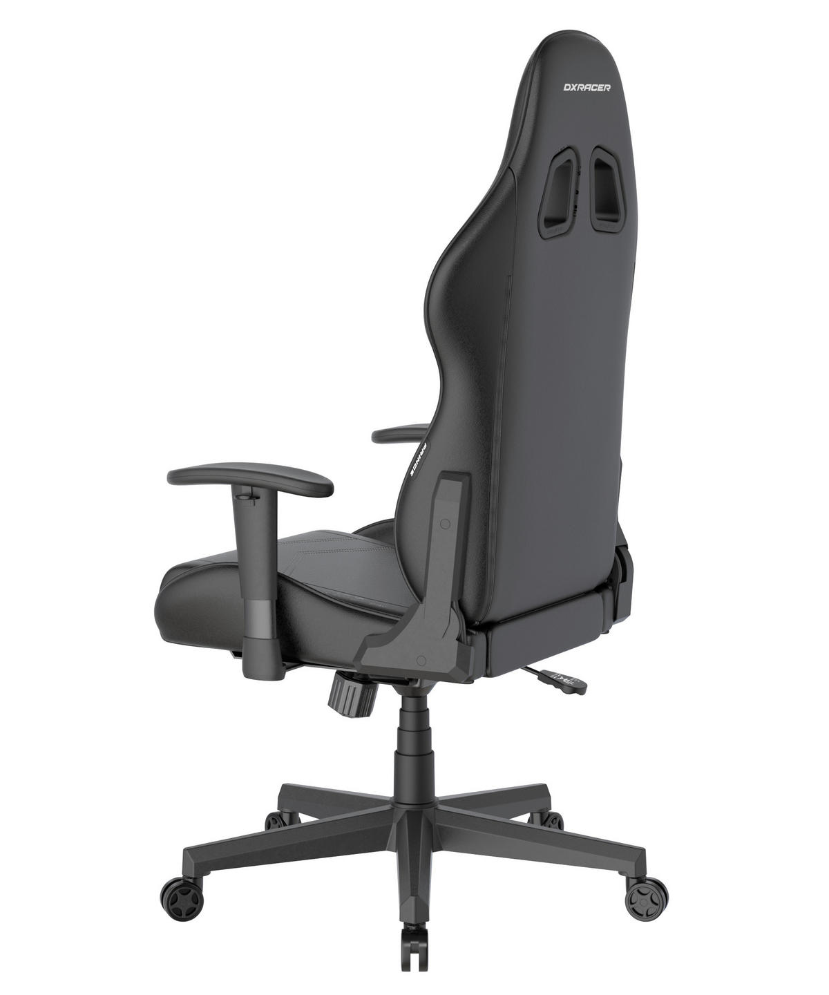 GAMINGSTUHL  in Lederlook Schwarz  - Schwarz/Weiß, KONVENTIONELL, Kunststoff/Textil (70/132/70cm) - Dxracer