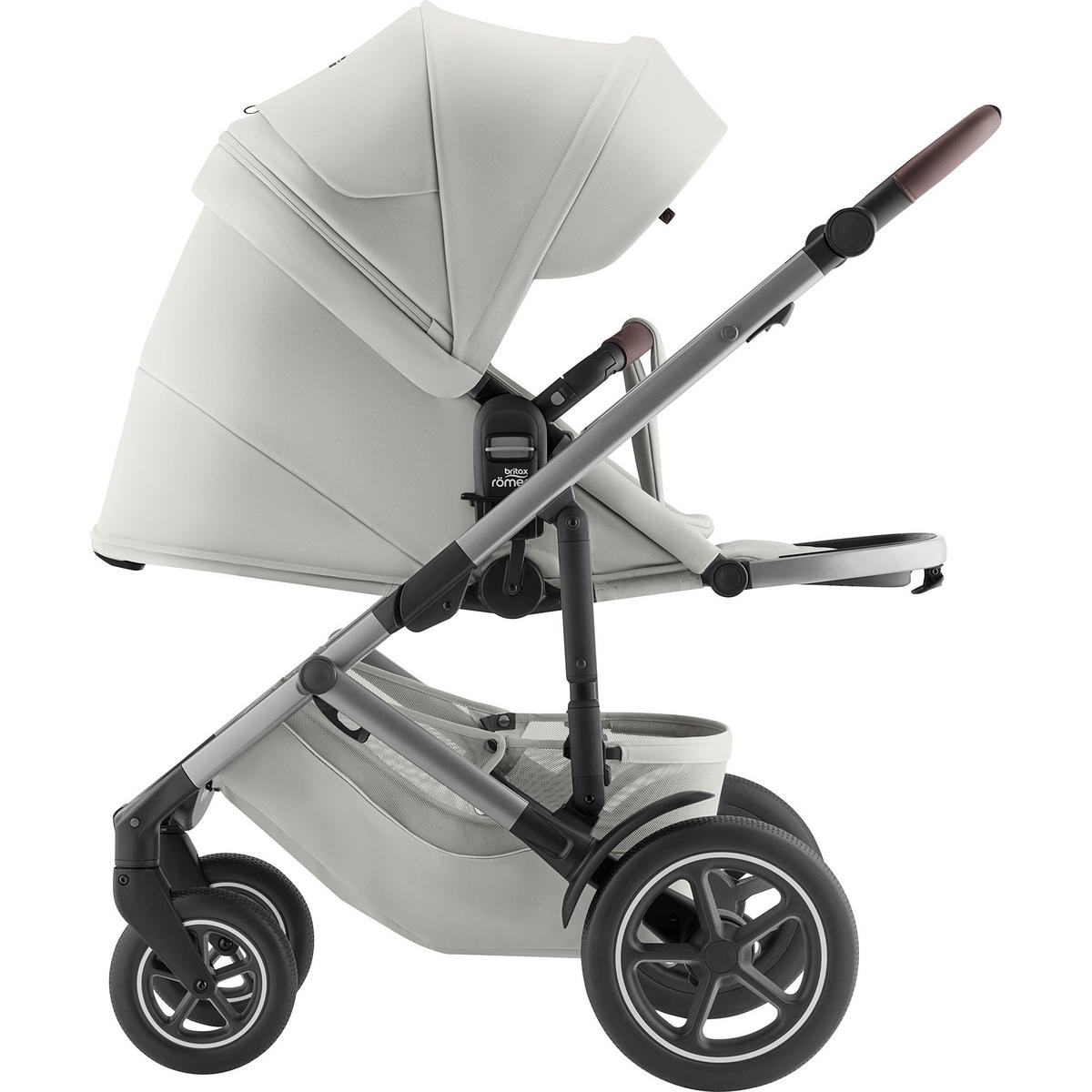 KINDERWAGENSET  Smile 5Z Set  Linen Grey  - Hellgrau/Grau, Basics, Textil/Metall (57/112/97,7cm) - Britax Römer