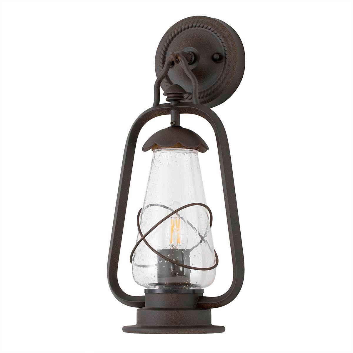 AUSSENWANDLEUCHTE - Dunkelbraun, Konventionell, Glas/Metall (42,5/20/14,8cm) - Elstead Lighting