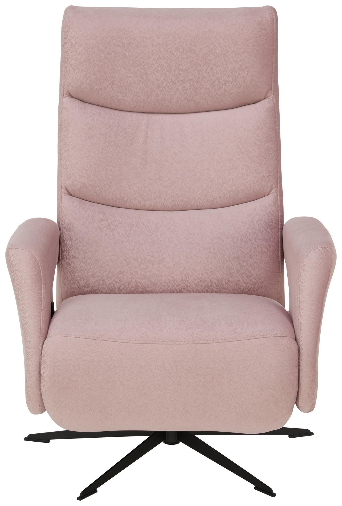 RELAXSESSEL in Textil Rosa  - Schwarz/Rosa, Design, Textil/Metall (75/106/89cm) - Welnova