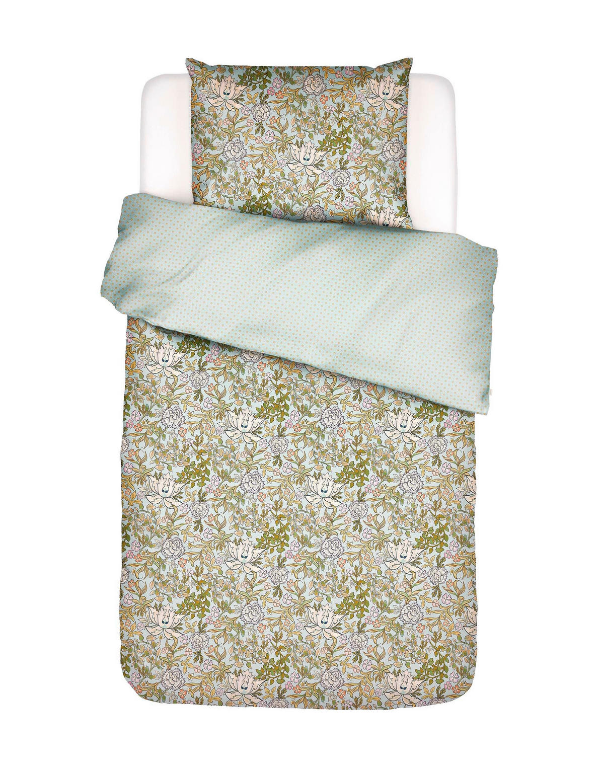 POVLEČENÍ, satén, modrá, 140/200 cm - modrá, Basics, textil (140/200cm) - Essenza