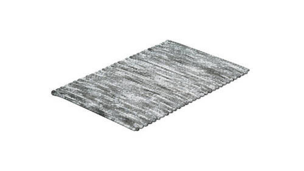 BADTEPPICH Anthrazit 65/115 cm  - Anthrazit, Basics, Textil (65/115cm)