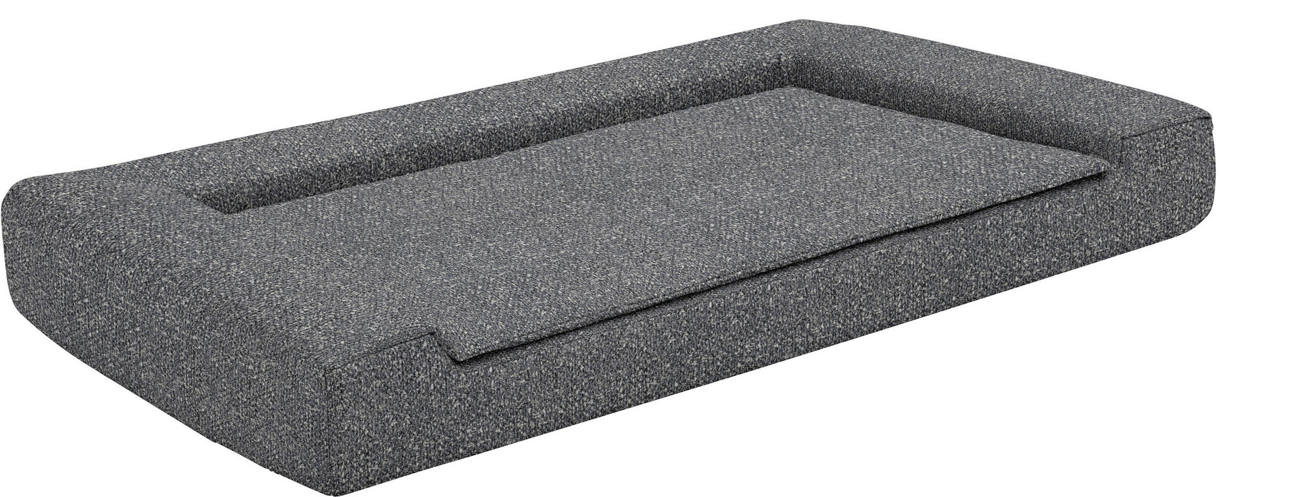 HUNDEBETT - Grau, Konventionell, Textil (120/15/70cm) - Sedda