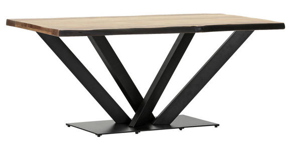 TISCHGESTELL Schwarz   - Schwarz, Design, Metall (150/70/73cm) - Landscape