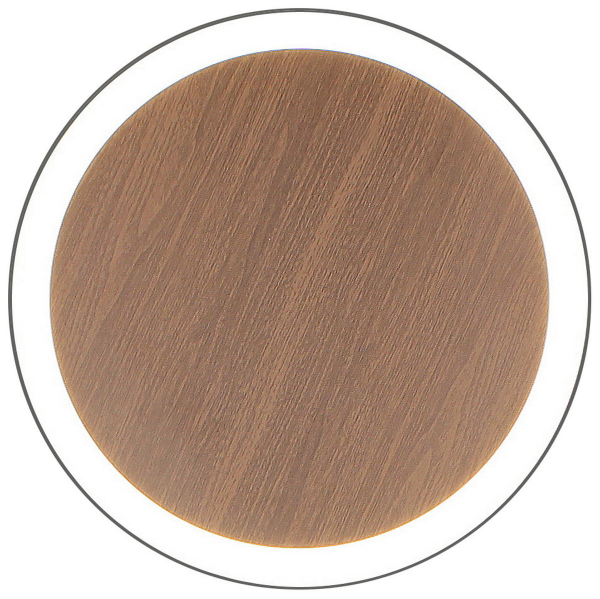 LED-DECKENLEUCHTE Moon 30/4,1 cm   - Eichefarben/Schwarz, Design, Metall (30/4,1cm)