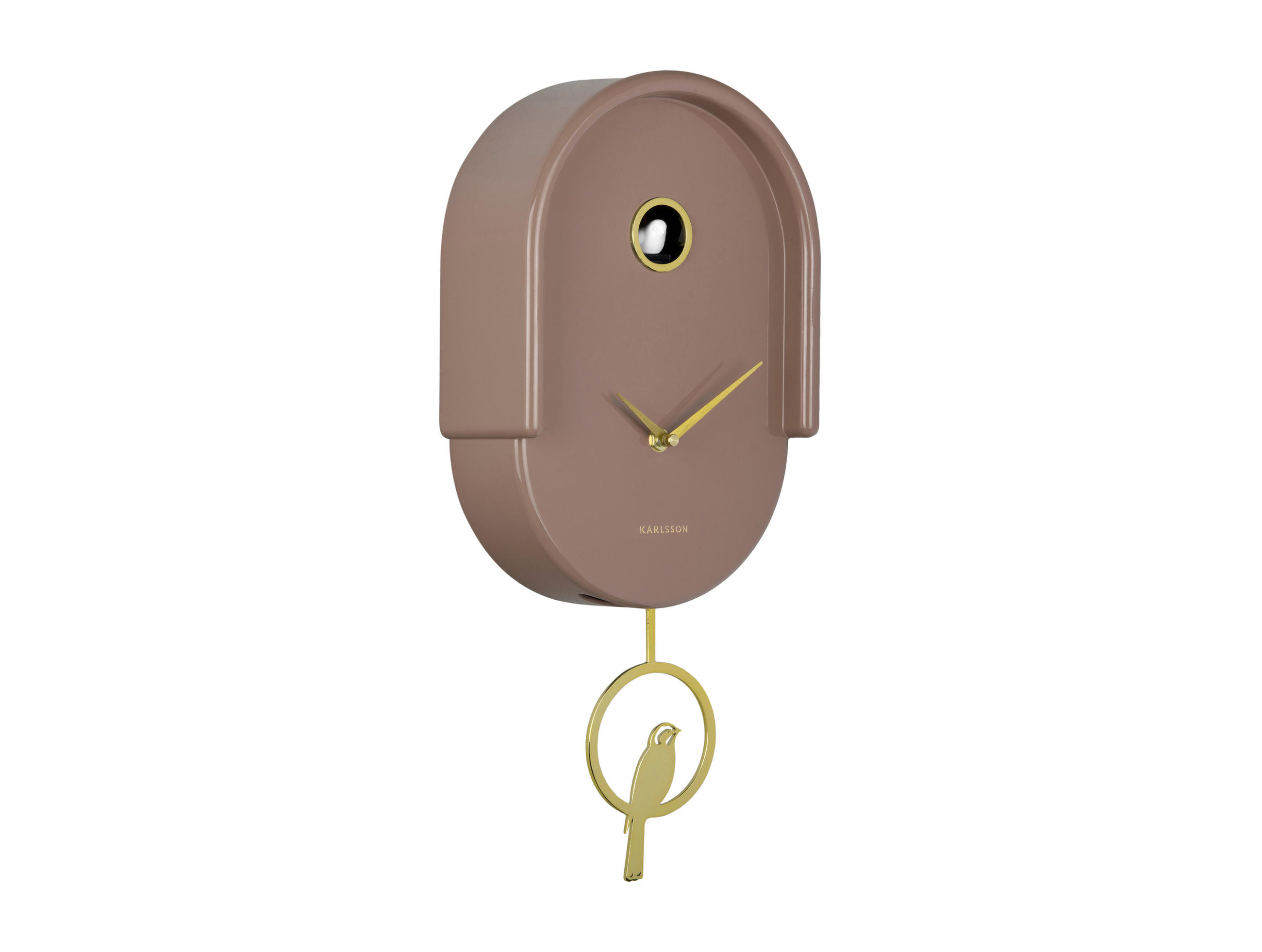WANDUHR   - Mokka, Basics, Kunststoff (42/20cm) - Karlsson