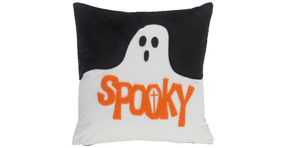 KISSENHÜLLE 45/45 cm  - Schwarz/Weiß, Design, Textil (45/45cm) - Novel