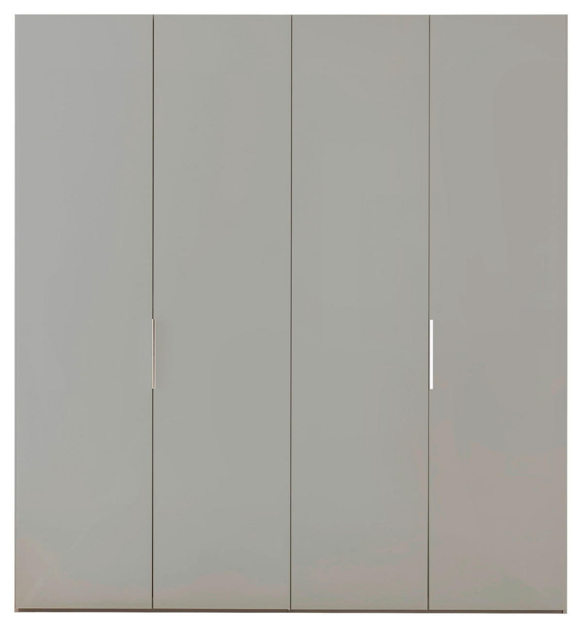 DREHTÜRENSCHRANK 200/216/58 cm 4-türig  - Alufarben/Grau, MODERN, Holzwerkstoff/Metall (200/216/58cm) - MID.YOU