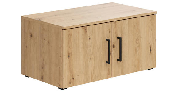 AUFSATZSCHRANK 70/35/40 cm - Schwarz/Eiche Artisan, MODERN, Holzwerkstoff/Kunststoff (70/35/40cm) - Carryhome