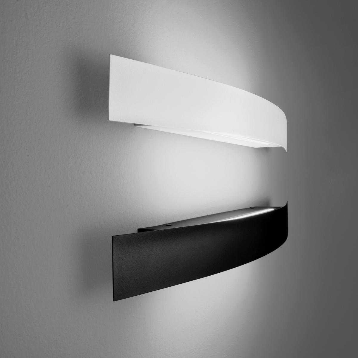 LED-WANDLEUCHTE 60/6/8,5 cm   - Schwarz/Weiß, Design, Kunststoff/Metall (60/6/8,5cm)