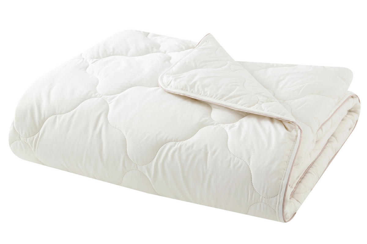 BETTDECKE - Weiß, Basics, Textil (155/220/17,33cm) - Yatas