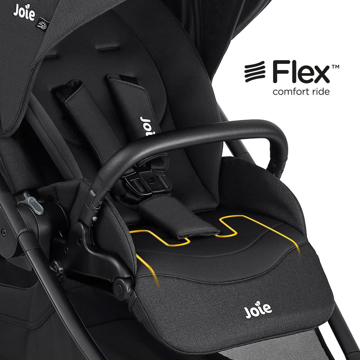 BUGGY Versadrift  - Schwarz, Basics, Textil/Metall (64/103/102cm) - Joie