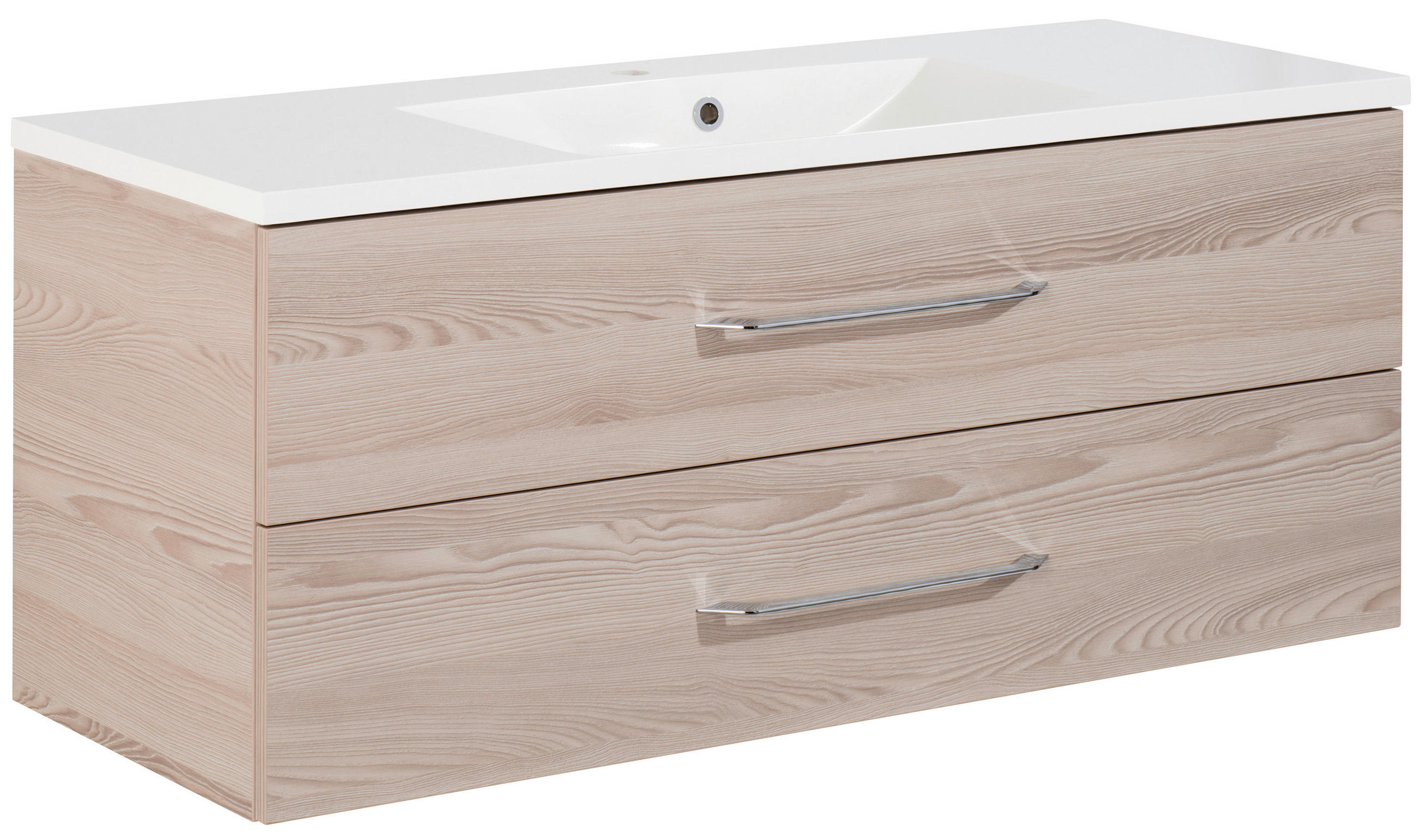 WASCHTISCHKOMBI 120 cm  - Eschefarben/Alufarben, MODERN, Holzwerkstoff/Kunststoff (120cm) - MID.YOU