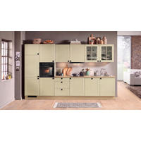 KÜCHENBLOCK IP4250 360 cm  in Eichefarben, Salbeigrün  - Eichefarben/Salbeigrün, Basics, Holzwerkstoff/Metall (360cm) - Impuls