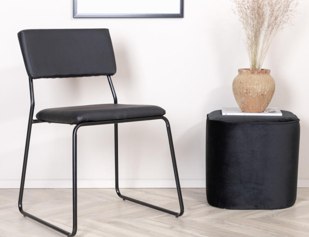 STOL stål  - svart, Design, metall/plast (40/76/52cm) - Niels Andersson