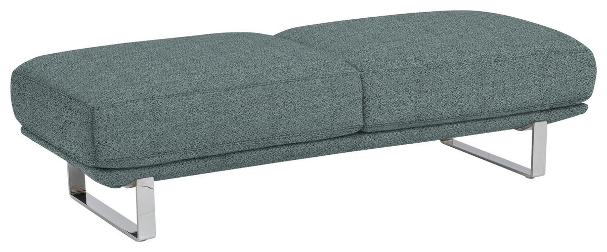 HOCKER in Textil Anthrazit  - Anthrazit, Design, Textil/Metall (160/44/60cm) - Dieter Knoll