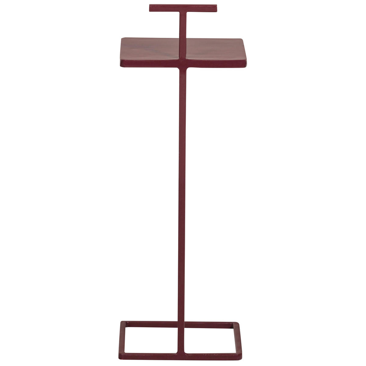BEISTELLTISCH in Metall 22/22/64 cm  - Aubergine, Design, Metall (22/22/64cm) - Livetastic