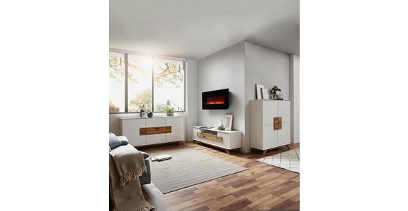 SIDEBOARD 178/89/40 cm - Eichefarben/Weiß, Design, Holz/Holzwerkstoff (178/89/40cm) - Xora