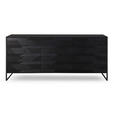 SIDEBOARD Schwarz  175/86/40 cm  - Schwarz, Trend, Holz/Metall (175/86/40cm) - Ambia Home
