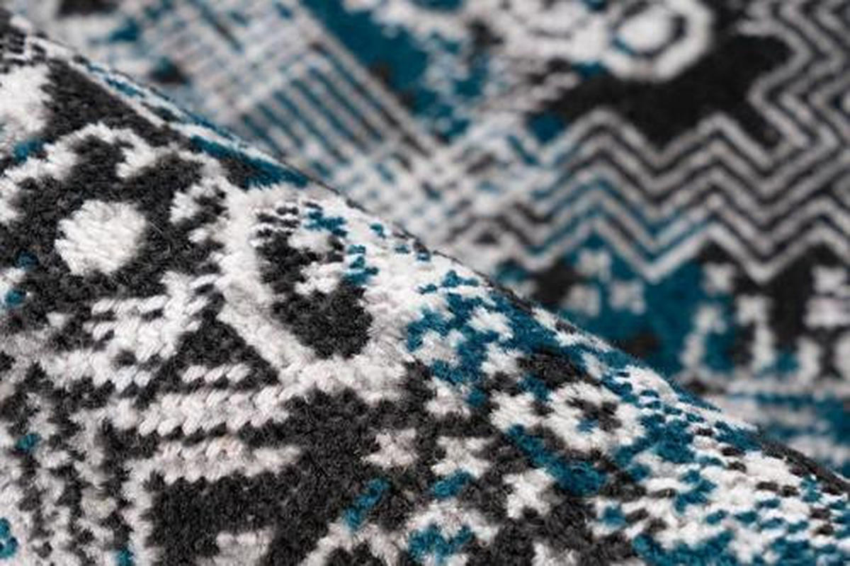 VINTAGE KOBEREC, 120/170 cm, modrá - modrá, Trend, textil (120/170cm)