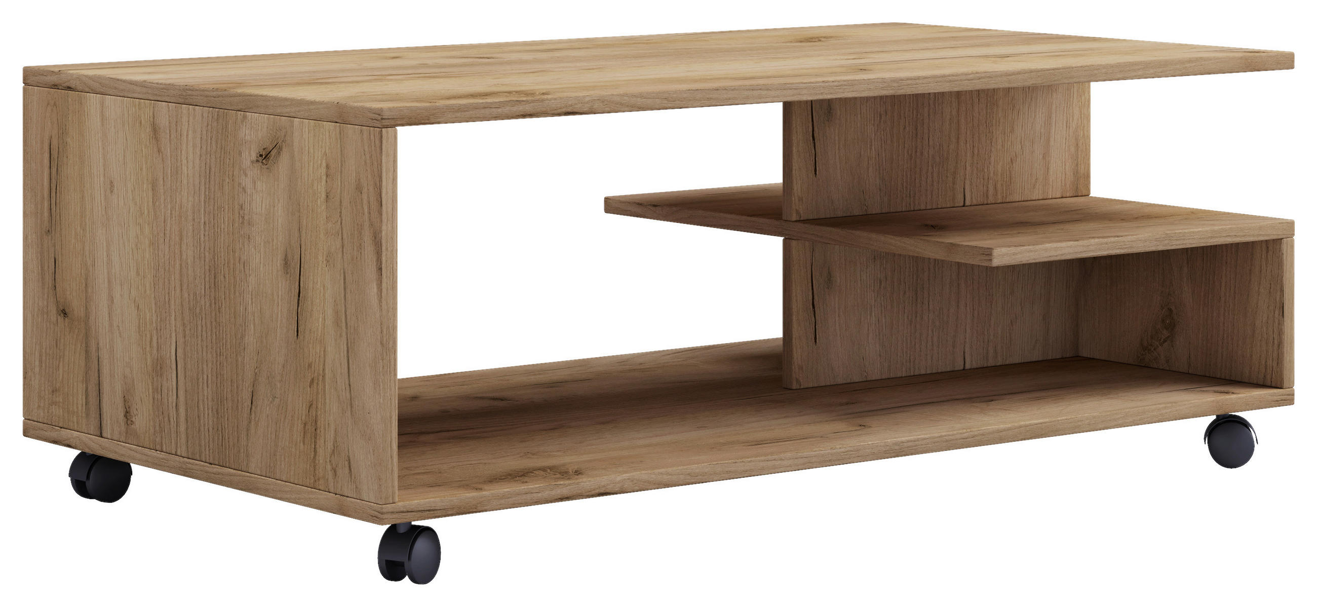 COUCHTISCH Holzwerkstoff 100/50/40 cm  - Honigeiche, Design, Holzwerkstoff/Kunststoff (100/50/40cm) - MID.YOU