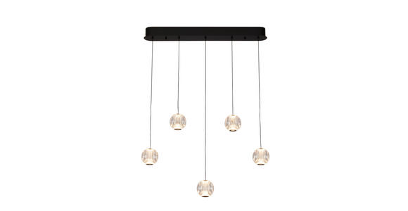 LED-HÄNGELEUCHTE Vintage, Modern 84/11/150 cm    - Klar, Design, Kunststoff/Metall (84/11/150cm) - Dieter Knoll