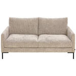 2,5-SITZER in Webstoff Greige  - Greige/Schwarz, KONVENTIONELL, Textil/Metall (176/78/90cm) - Hom`in