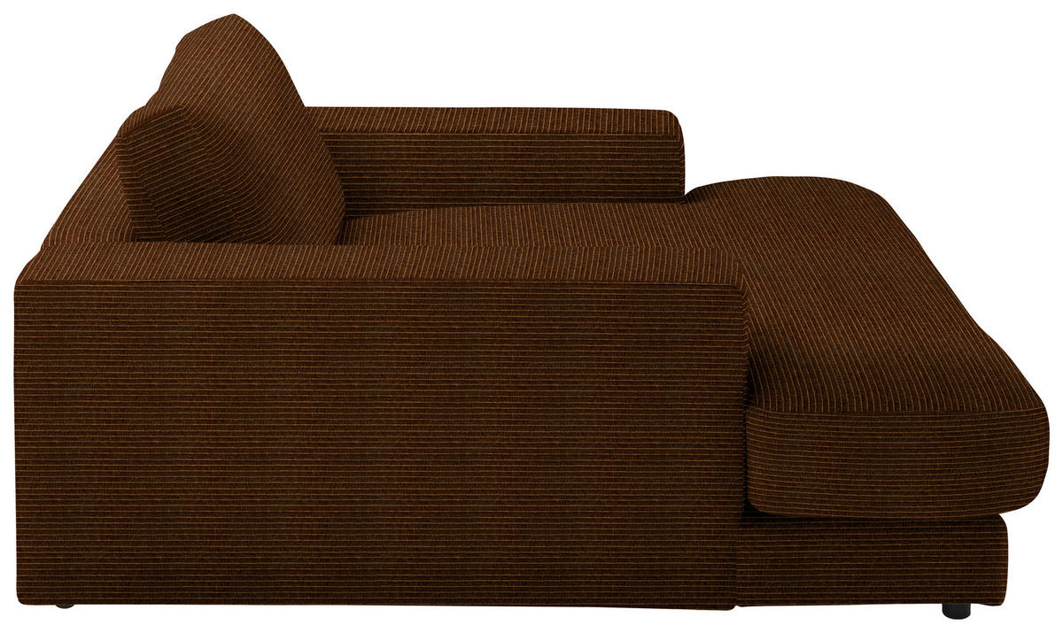 XXL-SESSEL in Chenille Messingfarben  - Messingfarben/Schwarz, Design, Kunststoff/Textil (150/86/170cm) - Lomoco