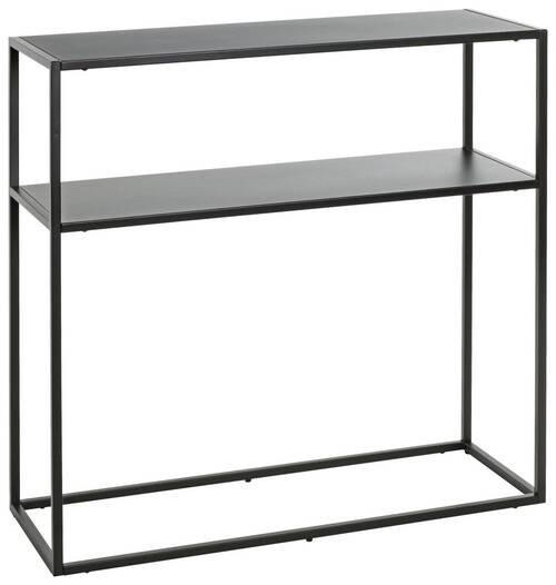 KONSOLENTISCH Schwarz - Schwarz, Design, Metall (80/30/80cm)