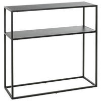 KONZOLOVÝ STOLEK, černá, kov, 80/30/80 cm - černá, Design, kov (80/30/80cm)