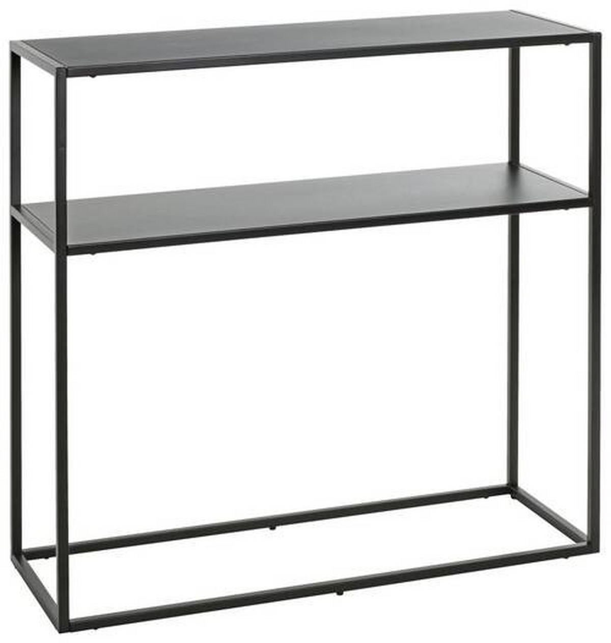 KONZOLOVÝ STOLEK, černá, kov, 80/30/80 cm - černá, Design, kov (80/30/80cm)