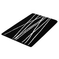 PROSTIRKA ZA KUPATILO  crna 70/120 cm  - crna, Osnovno, plastika (70/120cm) - Kleine Wolke