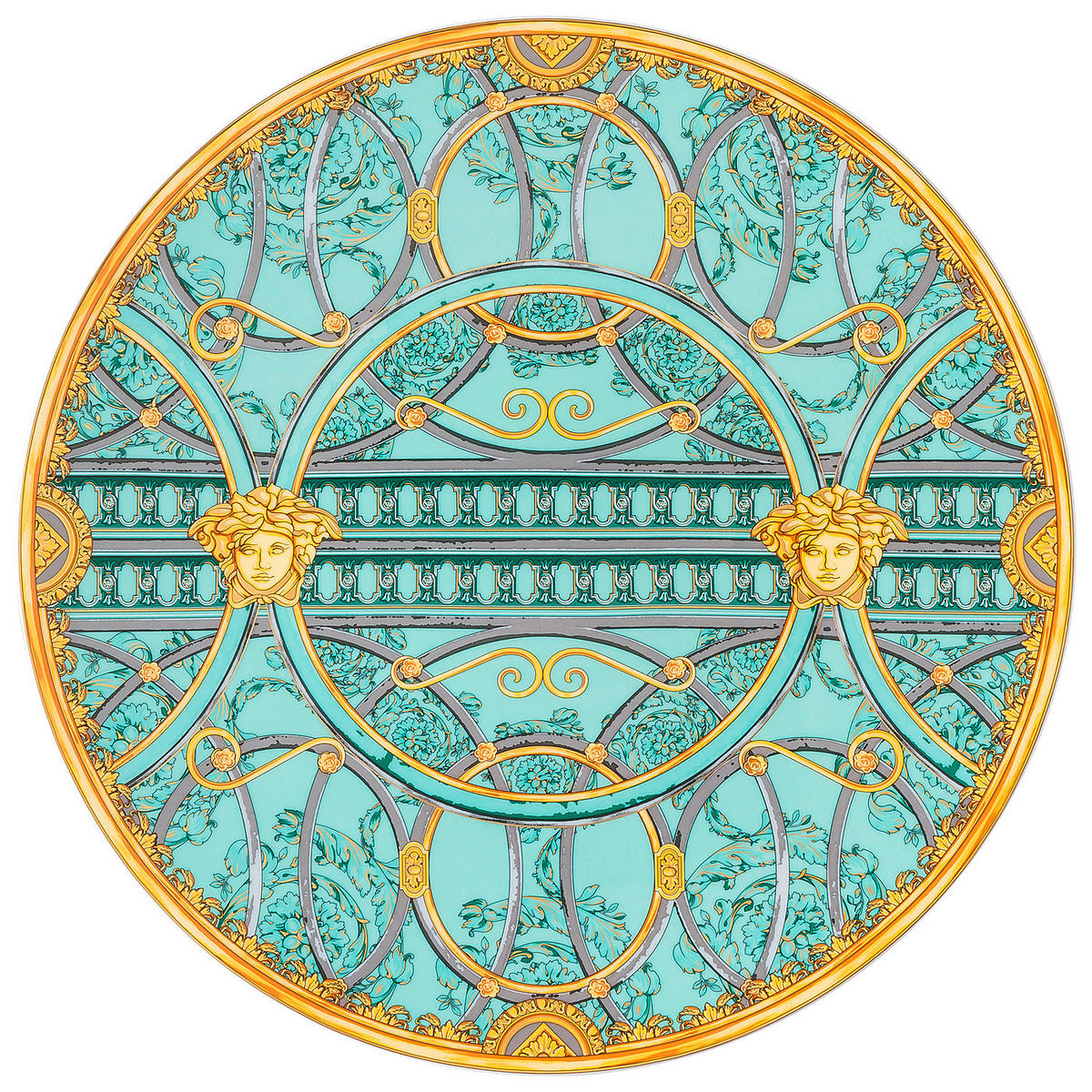 TANJUR  33 cm           LA SCALA DEL PALAZZO VERDE   - višebojno, Basics, keramika (33cm) - Versace