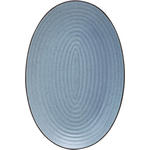 SERVIERPLATTE - Blau, Design, Keramik (21/31cm) - Landscape
